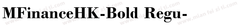 MFinanceHK-Bold Regu字体转换